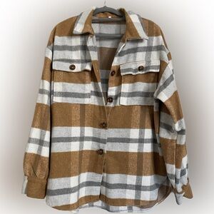 Boutique warm and cute flannel size large